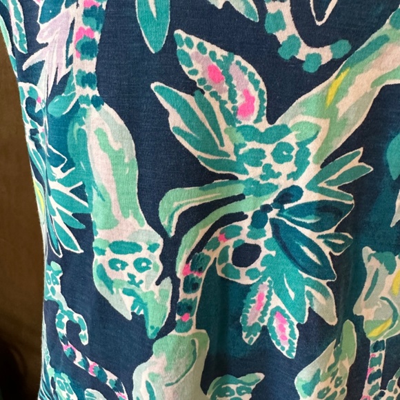 ๐ฅ๐ฅ๐HTF!!!Lilly Pulitzer Blue Lemur Print Dress - NWOT!!๐๐ฅ๐ฅ๐ - Picture 9 of 9